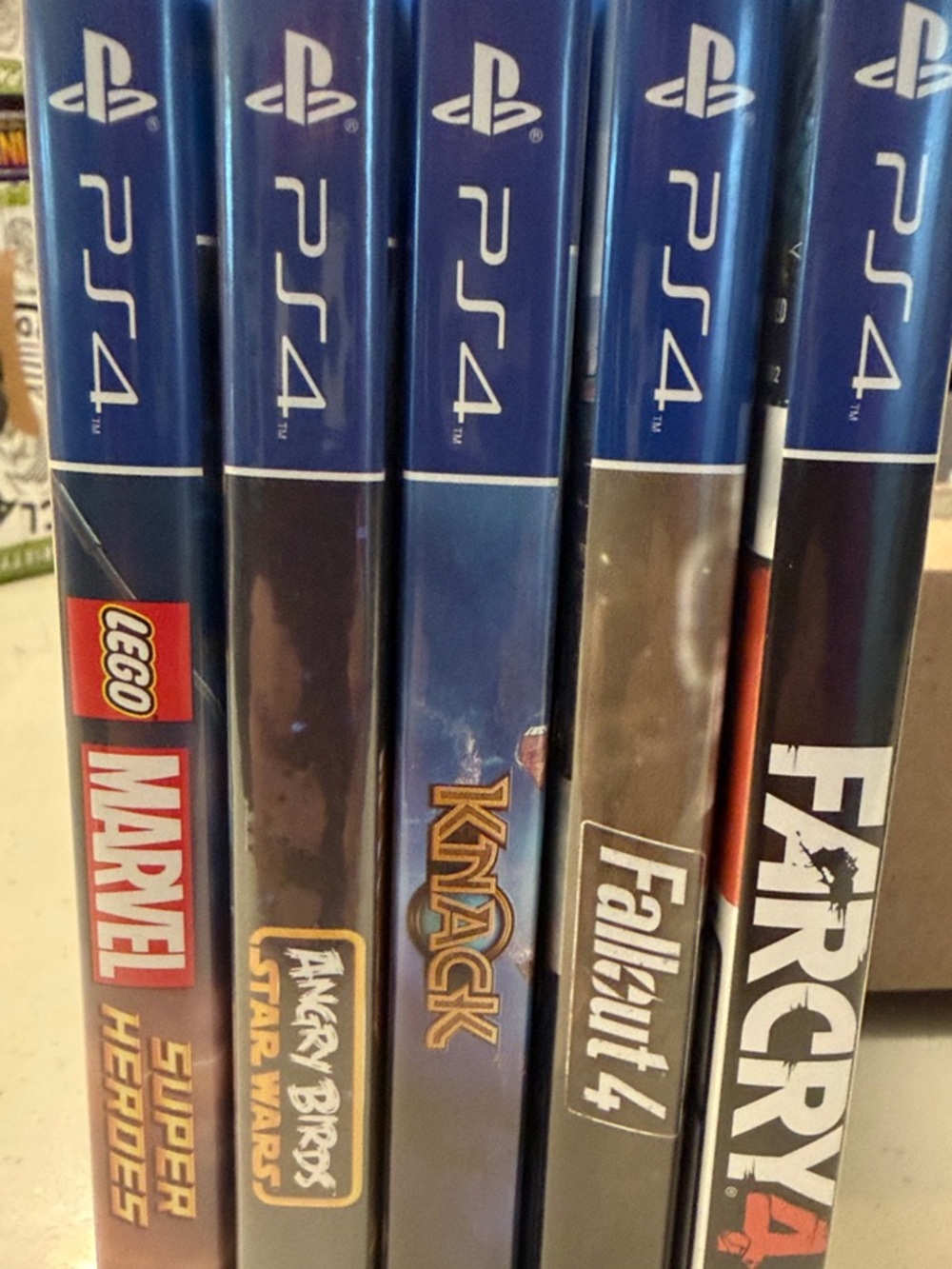 PlayStation 4 Blue Game Case Bundle - PS4 Video Game Collection